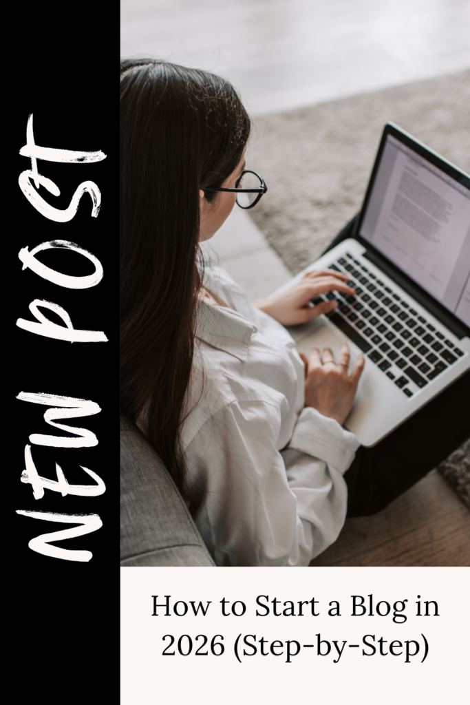 Start a blog in 2026